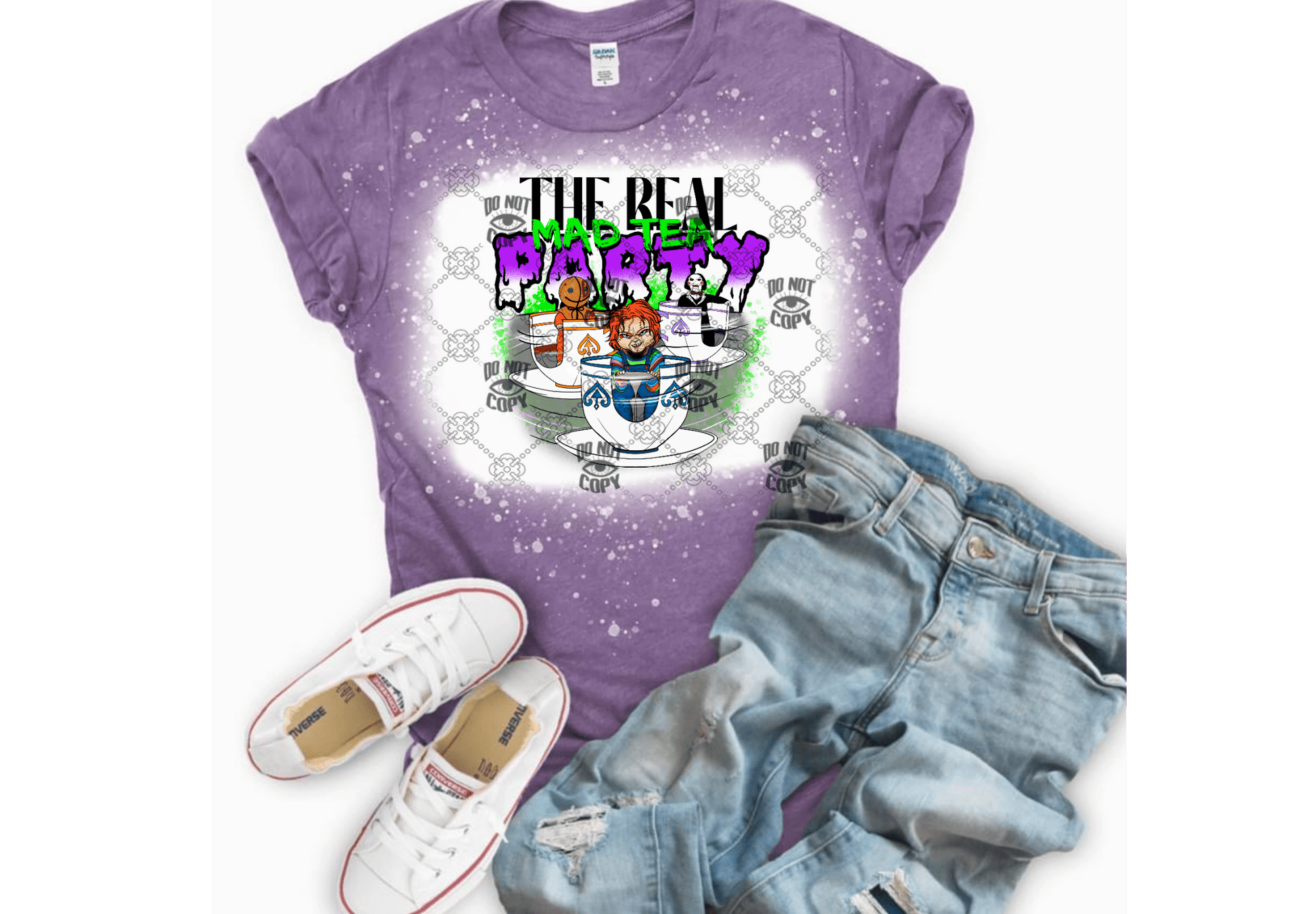 The Real Mad Tea party DTF ready to press transfer - KT SUBLIMATION, DTF AND MORE LLC