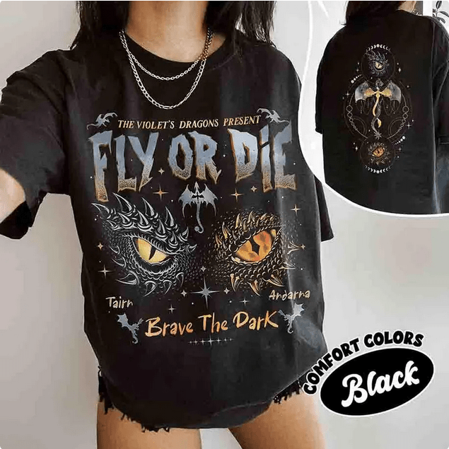 🔥 The Violet's Dragons Present: Fly or Die – DTF Transfer 🔥 - KT SUBLIMATION, DTF AND MORE LLC