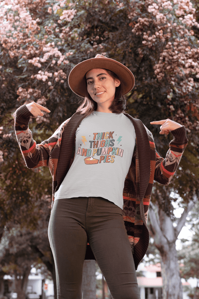 Thick Thighs and Pumpkin Pies DTF - KT SUBLIMATION, DTF AND MORE LLC