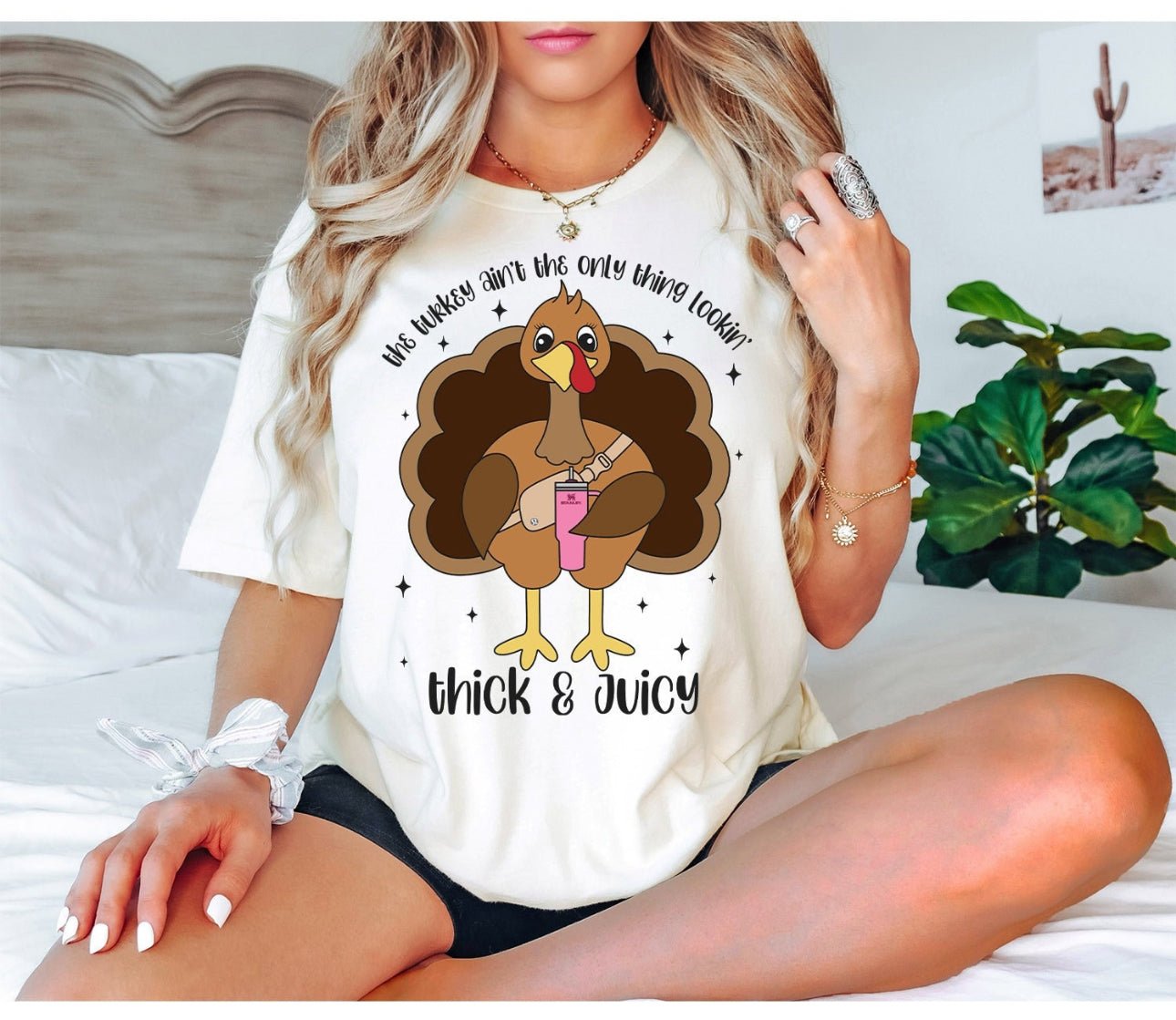 This Turkey Is Not the Only Thing Thick & Juicy DTF Transfer – Funny Thanksgiving Ready - to - Press Design - KT SUBLIMATION, DTF AND MORE LLC