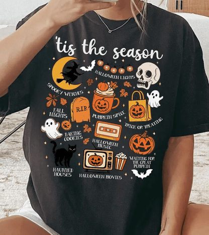 ’Tis The Season Halloween DTF Transfer – Spooky Fall Ready - to - Press Design - KT SUBLIMATION, DTF AND MORE LLC