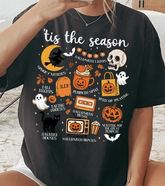 ’Tis The Season Halloween DTF Transfer – Spooky Fall Ready - to - Press Design - KT SUBLIMATION, DTF AND MORE LLC