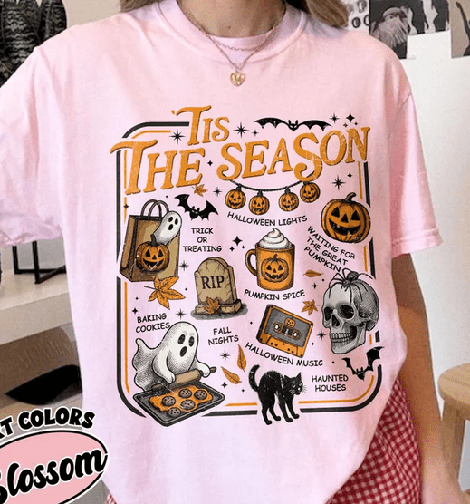 ’Tis The Season Halloween DTF Transfer – Spooky Fall Ready - to - Press Design - KT SUBLIMATION, DTF AND MORE LLC