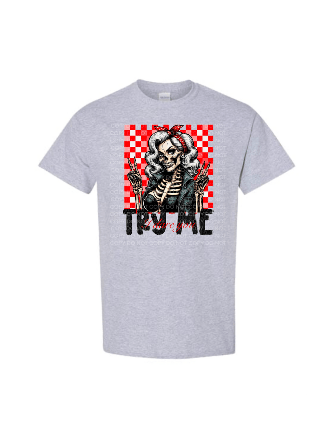 Try me I dare you Halloween DTF - KT SUBLIMATION, DTF AND MORE LLC