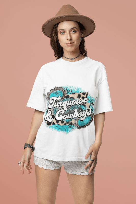 Turqouise & Cowboys DTF - KT SUBLIMATION, DTF AND MORE LLC