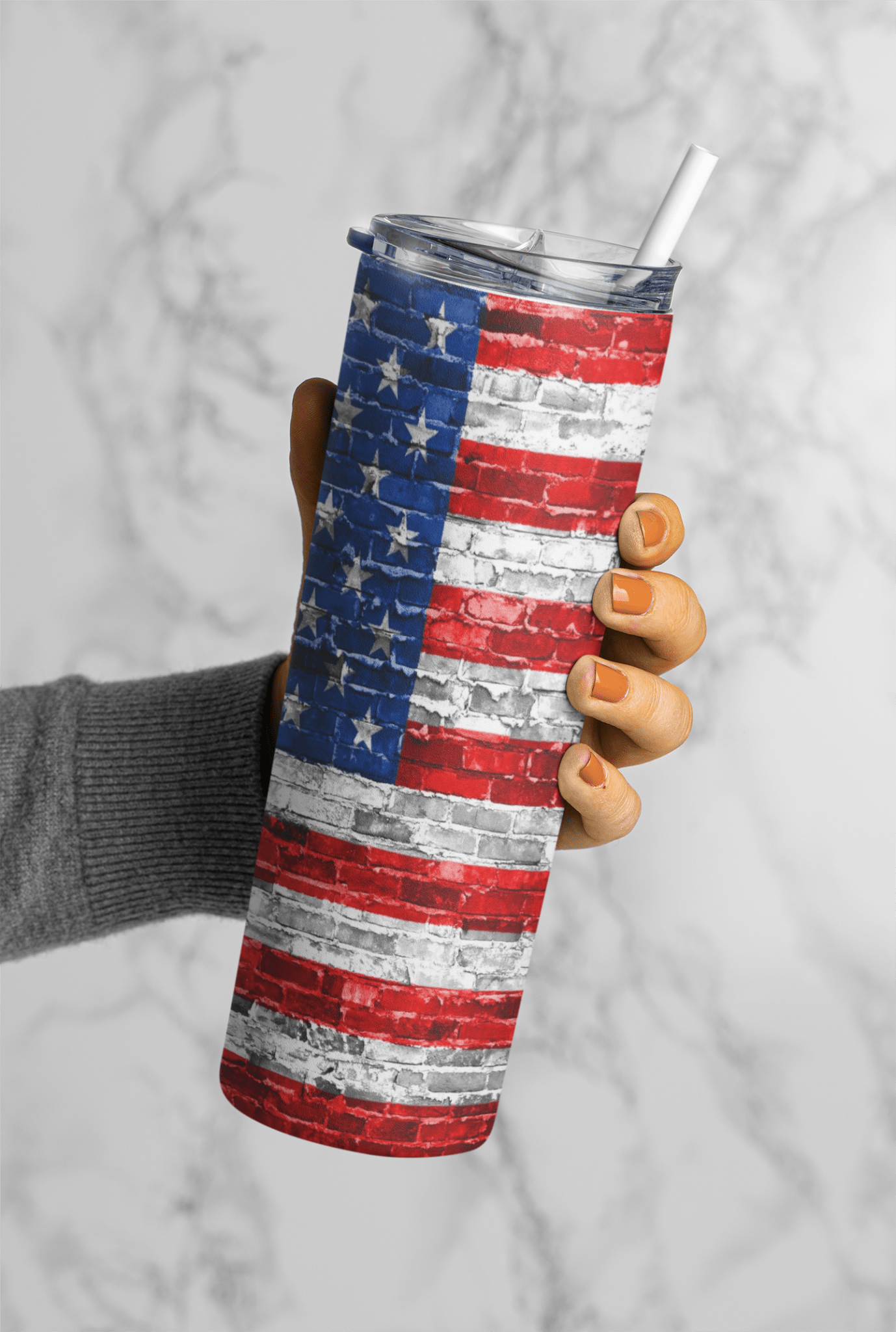 USA Flag 20oz sublimation print - KT SUBLIMATION, DTF AND MORE LLC