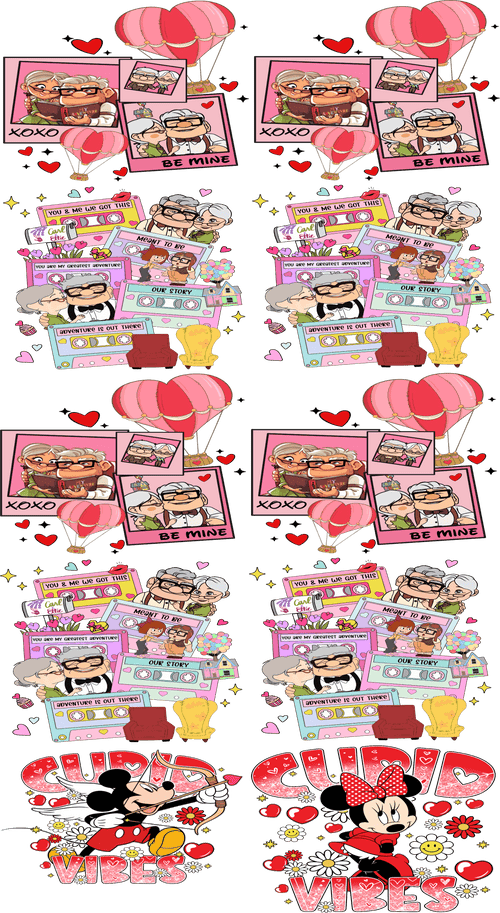 Valentine Pre - Made Gang Sheet Bundle DTF | Ready - to - Press | Love & Romance Designs - KT SUBLIMATION, DTF AND MORE LLC