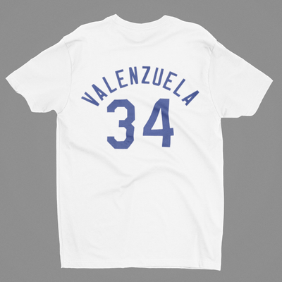 Valenzuela 34 Dodgers DTF - KT SUBLIMATION, DTF AND MORE LLC