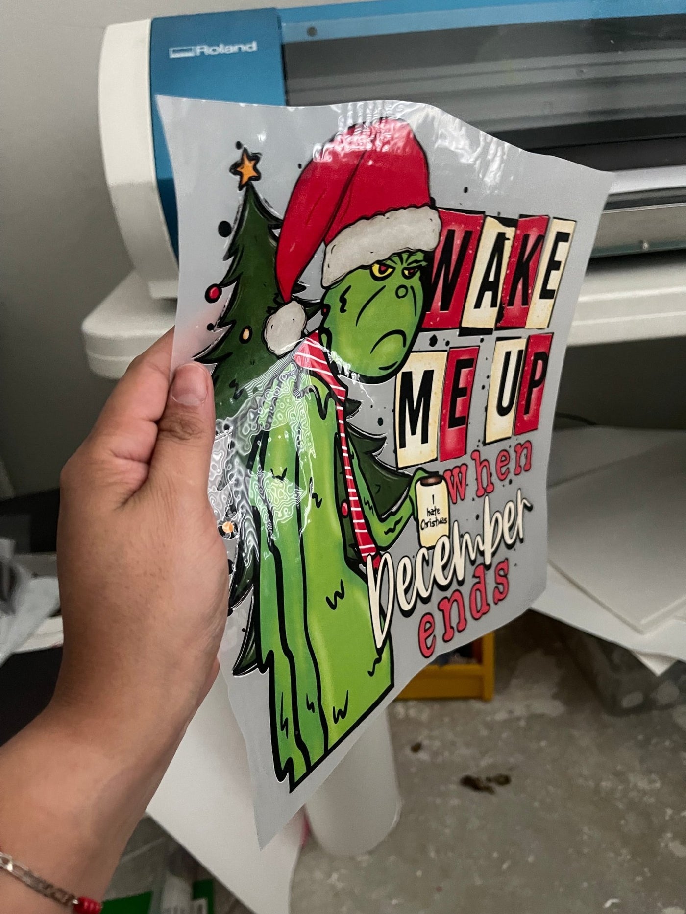 Wake me up when December ends DTF - KT SUBLIMATION, DTF AND MORE LLC