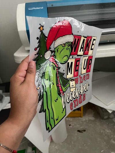 Wake me up when December ends DTF - KT SUBLIMATION, DTF AND MORE LLC