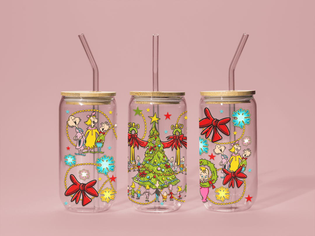 Whoville 16oz libby UV wrap, Waterproof and ready to apply - KT SUBLIMATION, DTF AND MORE LLC