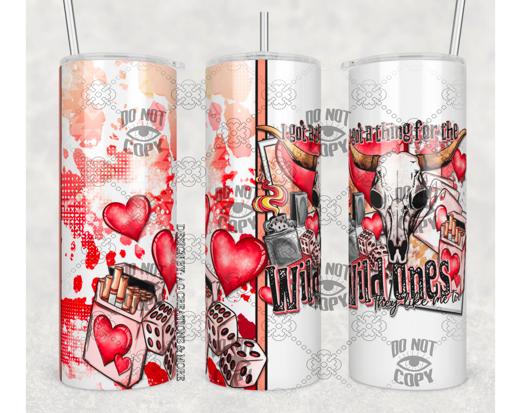 Wild ones Tumbler Sublimation Print