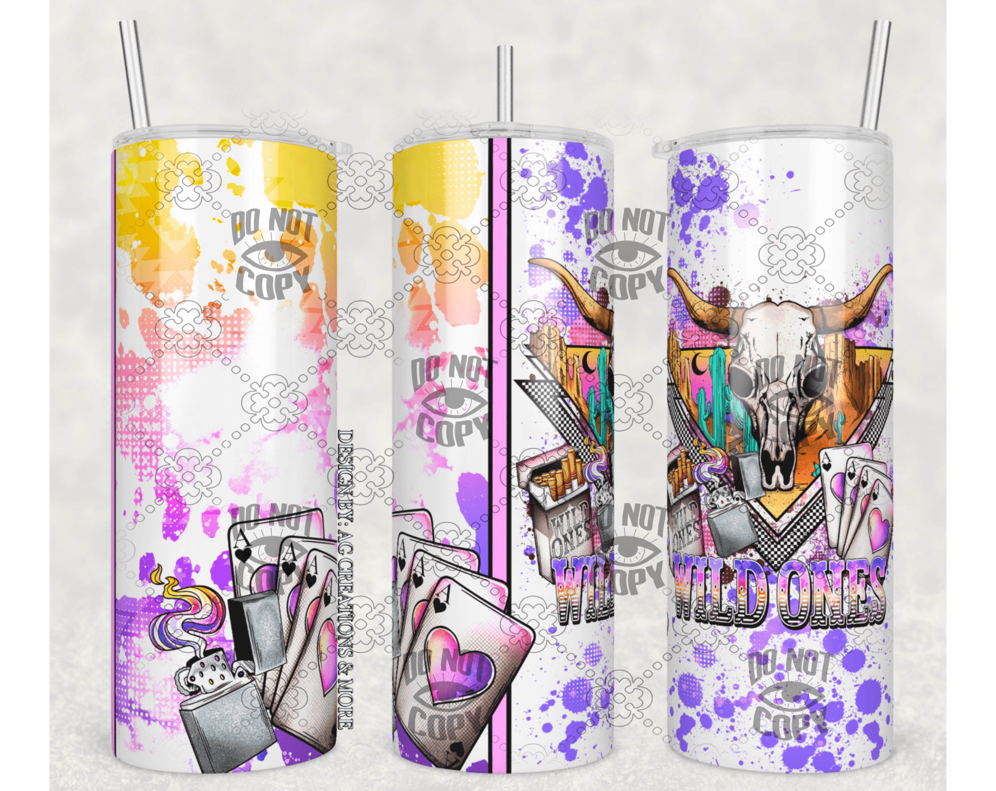 Wild ones Tumbler Sublimation Print
