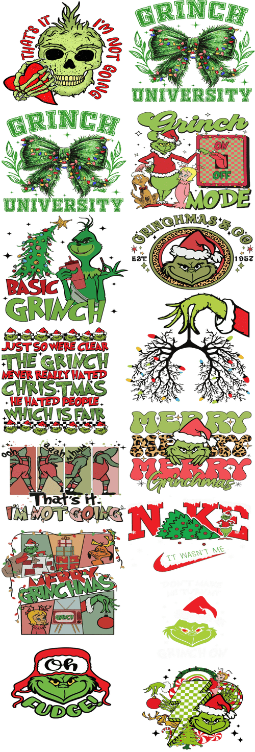 You are a mean one 1 DTF Transfer, Custom DTF Print, Bulk DTF Transfer, Wholesale Dtf Print - KT SUBLIMATION, DTF AND MORE LLC