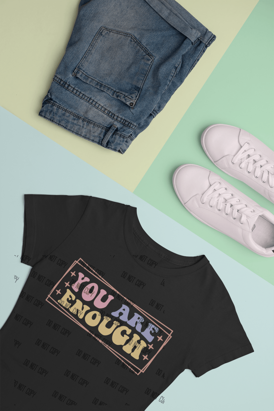 You Are Enough DTF Transfer – Self - Love & Empowerment Heat Transfer - KT SUBLIMATION, DTF AND MORE LLC