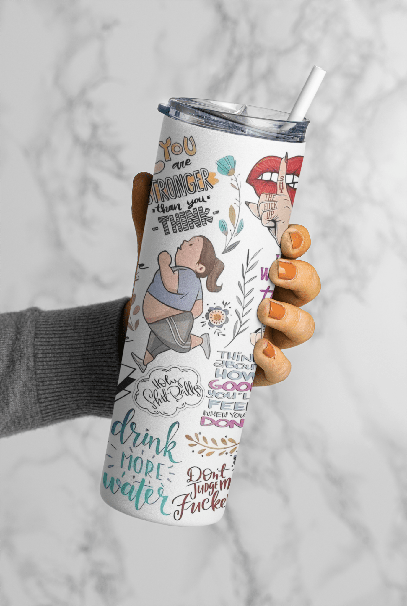 You are stronger then you think 20oz sublimation print - KT SUBLIMATION, DTF AND MORE LLC