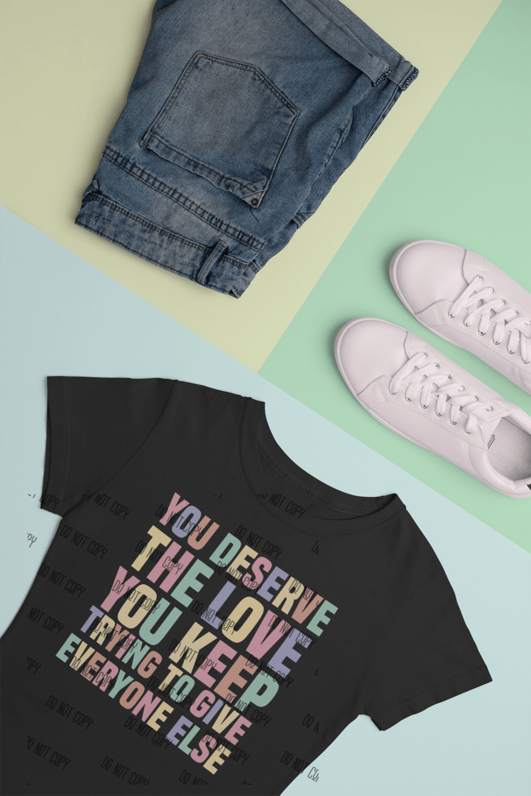 You Deserve the Love You Keep Trying to Give Everyone Else DTF Transfer – Ready to Press 💖🌸 - KT SUBLIMATION, DTF AND MORE LLC