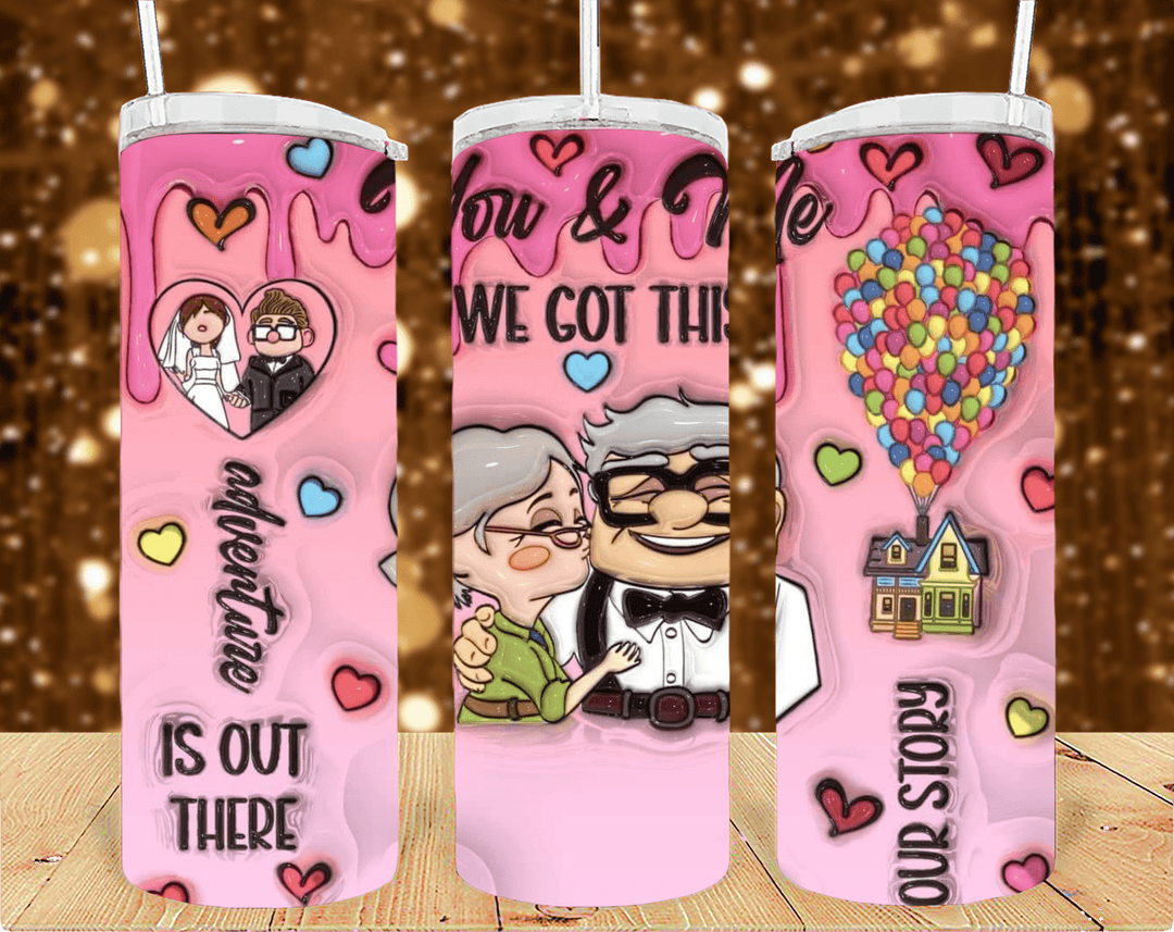 You & Me 20oz sublimation print - KT SUBLIMATION, DTF AND MORE LLC