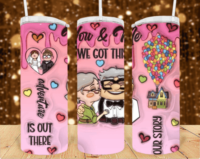 You & Me 20oz sublimation print - KT SUBLIMATION, DTF AND MORE LLC