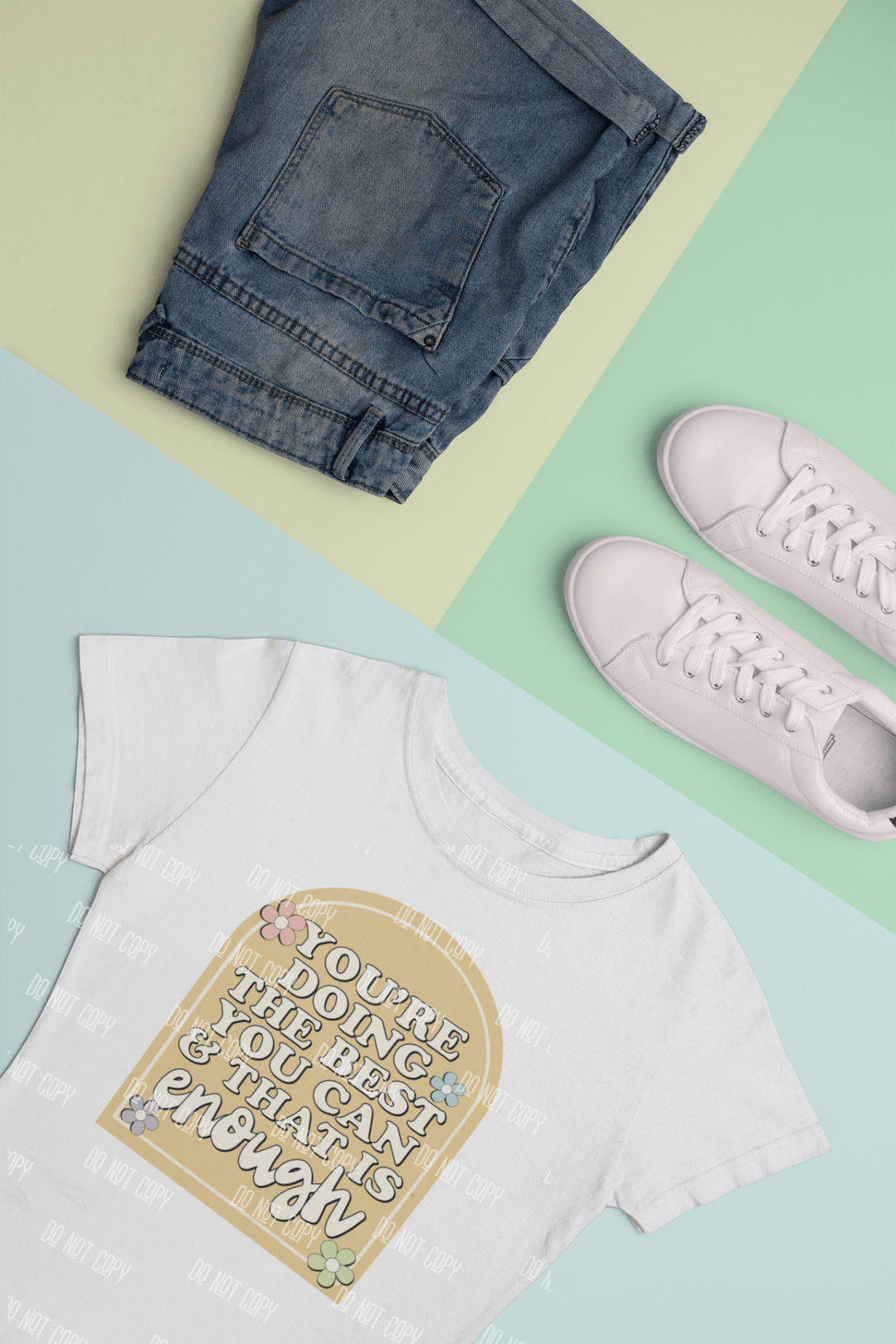 You're Doing the Best You Can & That Is Enough" DTF Transfer – Ready to Press & Inspire! 💖✨ - KT SUBLIMATION, DTF AND MORE LLC