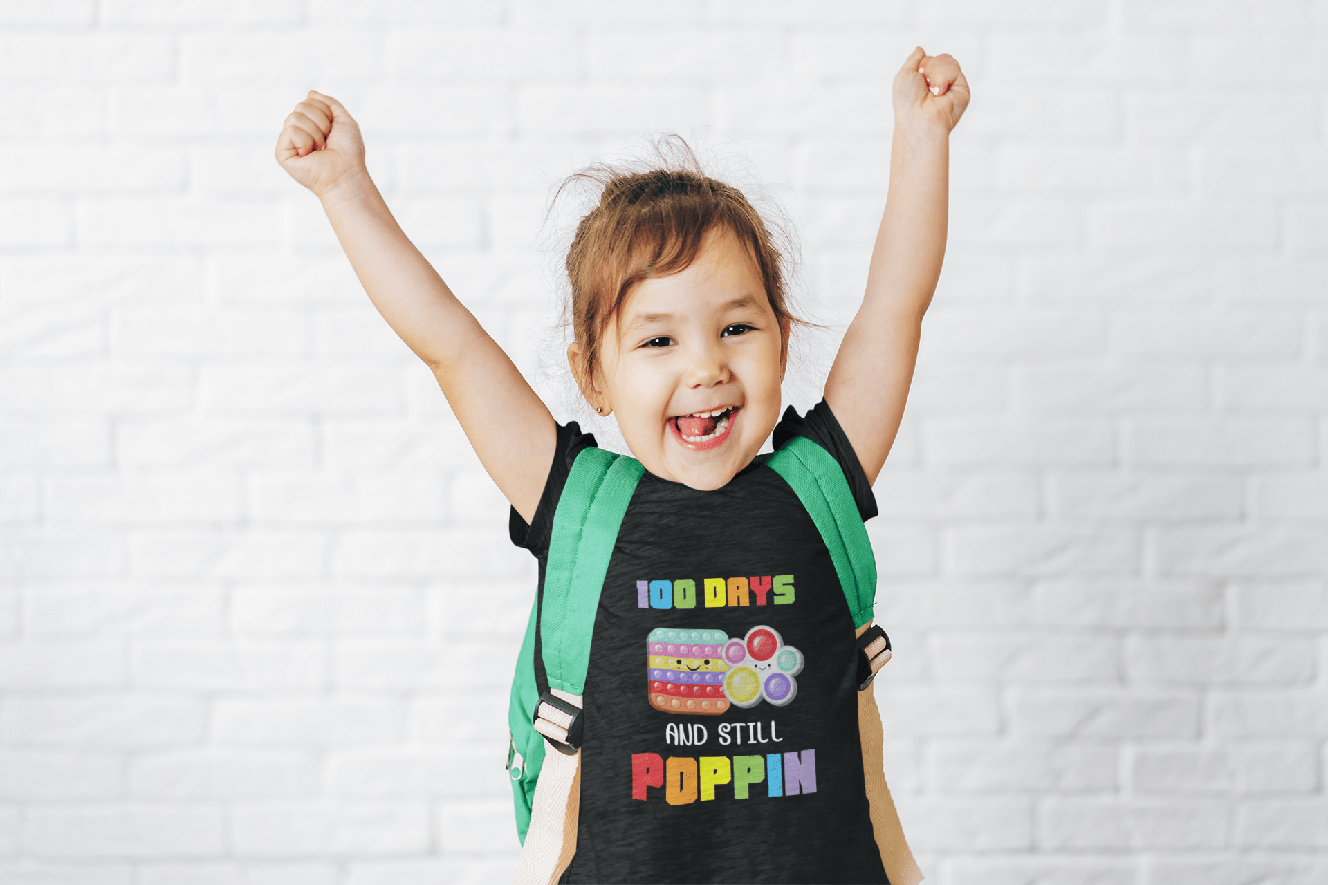 Youth 100 days and still poppin DTF - KT SUBLIMATION, DTF AND MORE LLC