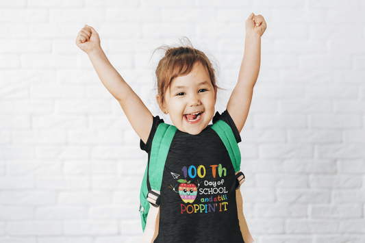 Youth 100 days and still poppin'it DTF - KT SUBLIMATION, DTF AND MORE LLC