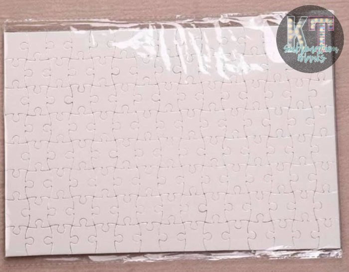120PCS White Jigsaw Blank Puzzle for Sublimation Heat Transfer Press 7.5''x10.2 - KT SUBLIMATION, DTF AND MORE LLC