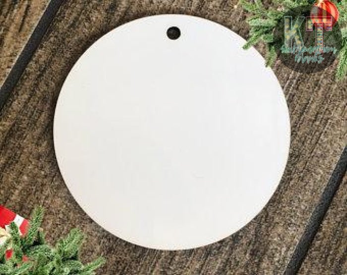 3" Double - Sided MDF Blanks Ornament – Christmas Sublimation Blank Pendants - KT SUBLIMATION, DTF AND MORE LLC