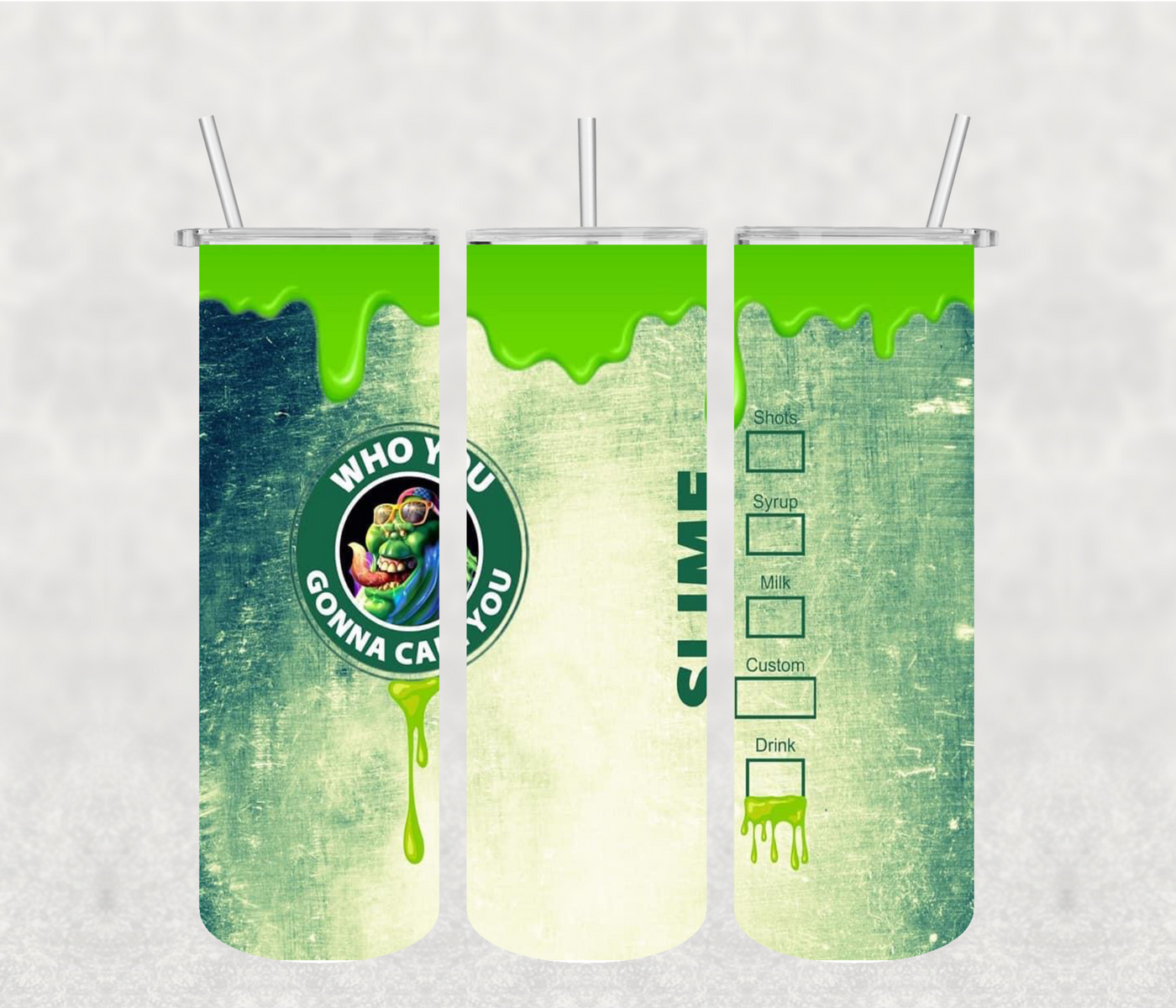 Slime 20oz Tumbler Sublimation Print