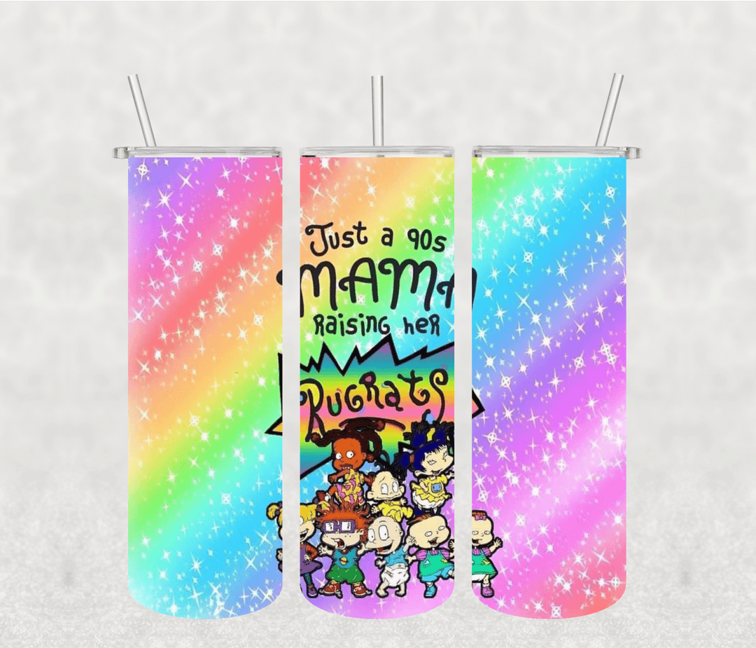 90's Mom 20oz Tumbler Sublimation Print - KT SUBLIMATION, DTF AND MORE LLC