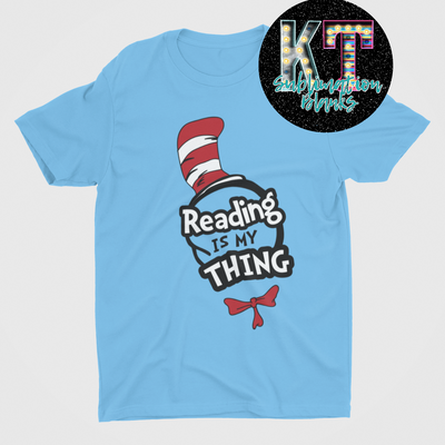 Reading is My Thing Dtf , Reading Week DTF, Read Across America Dtf, Reading Is My Thing DTF, Cat Dtf ,Thing Dtf