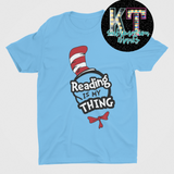 Reading is My Thing Dtf , Reading Week DTF, Read Across America Dtf, Reading Is My Thing DTF, Cat Dtf ,Thing Dtf