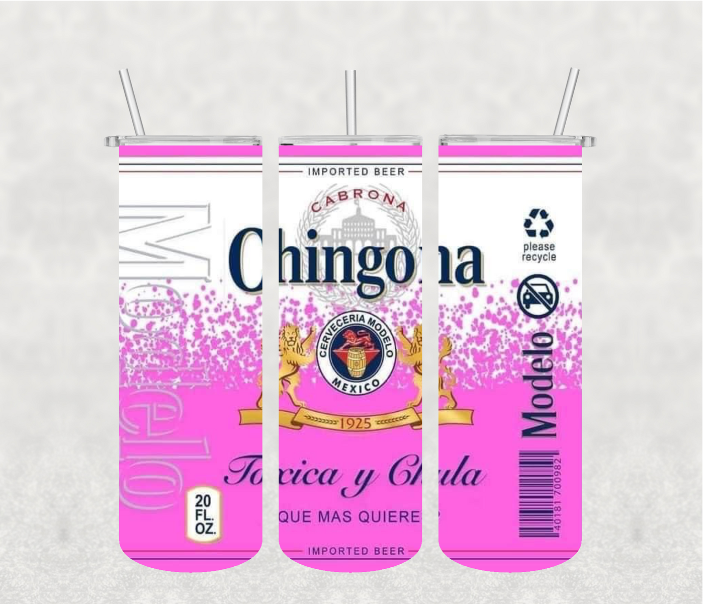 Chingona  20oz Tumbler Sublimation Print