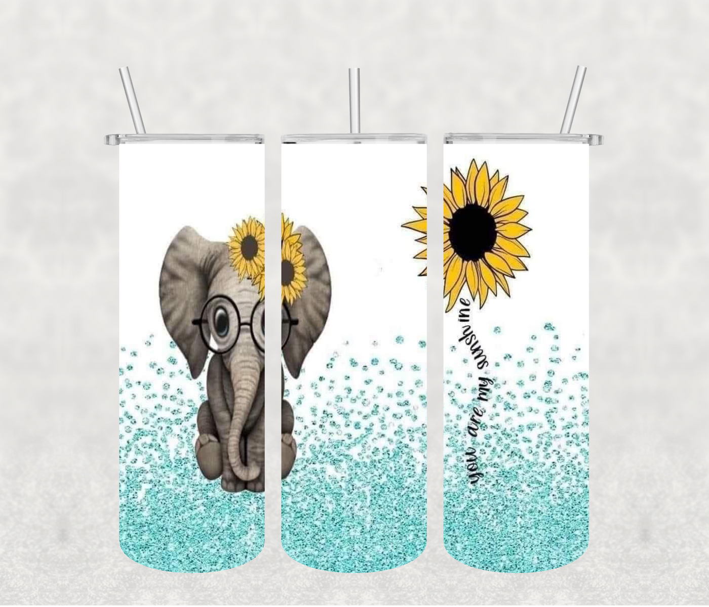 Elephant  20oz Tumbler Sublimation Print