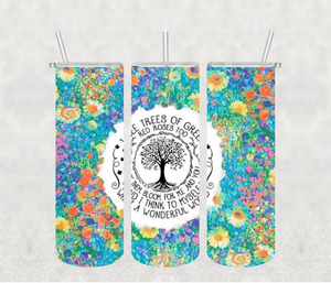 Tree 20oz Tumbler Sublimation Print