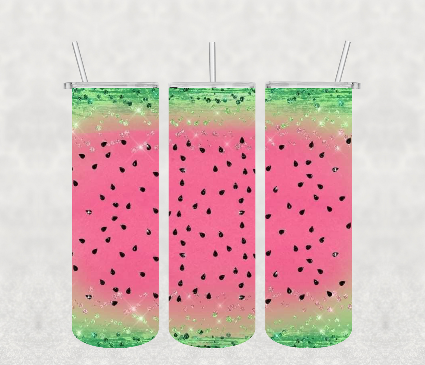 Watermelon 20oz  Straight Tumbler Wraps Sublimation Print