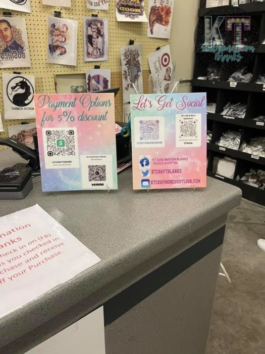 Acrylic 8x10 with Stand Sublimation - Sublimation Photography Blanks - KT SUBLIMATION, DTF AND MORE LLC