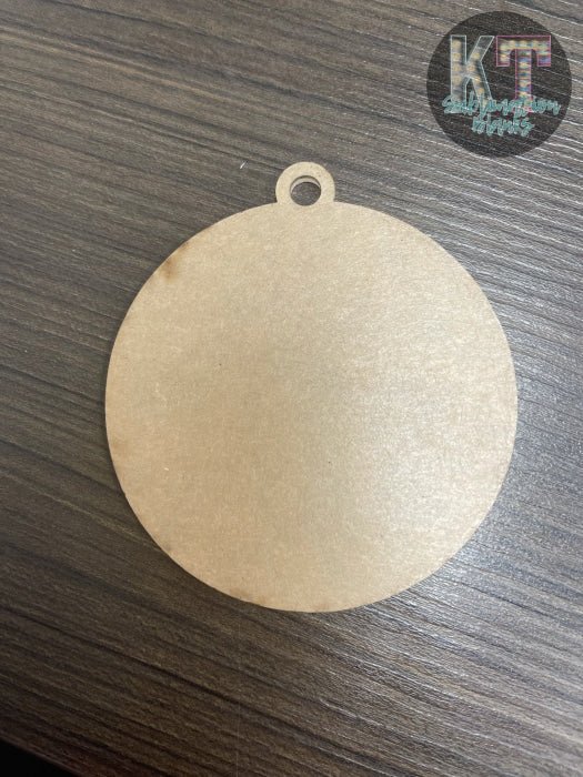 Acrylic Sublimation Ball Ornament Blank – Customizable Double - Sided Christmas Decor - KT SUBLIMATION, DTF AND MORE LLC
