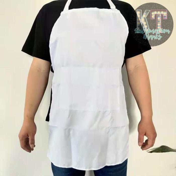 Adult White Apron Sublimation Blank – Perfect for Custom Designs! - KT SUBLIMATION, DTF AND MORE LLC