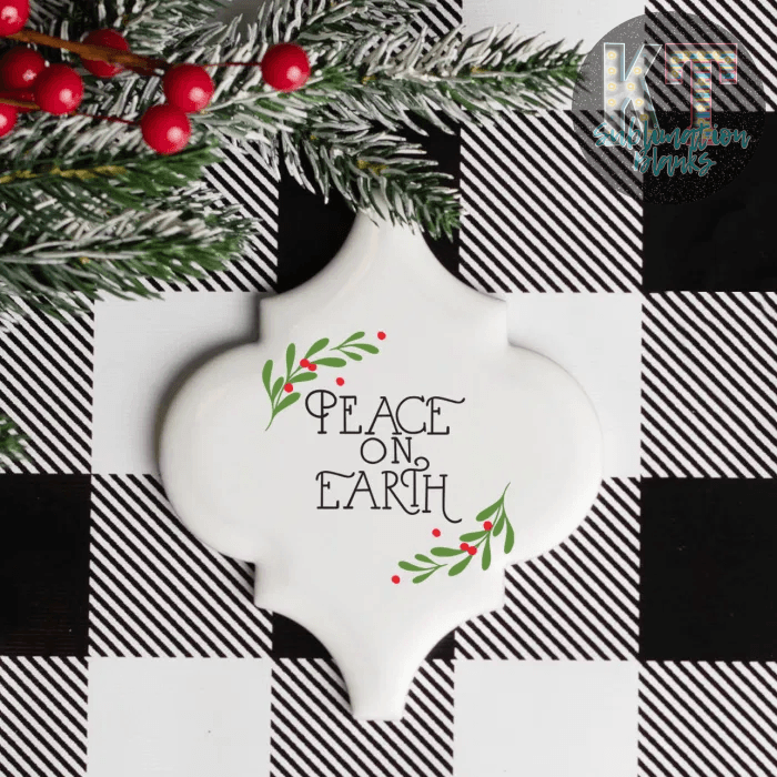 Arabesque Ornament Shape Blanks – Double - Sided MDF for Sublimation! 🎄 - KT SUBLIMATION, DTF AND MORE LLC