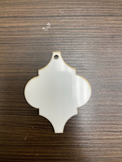 Arabesque Ornament Shape Blanks MDF Single Side – Elegant Customizable Holiday Ornaments - KT SUBLIMATION, DTF AND MORE LLC