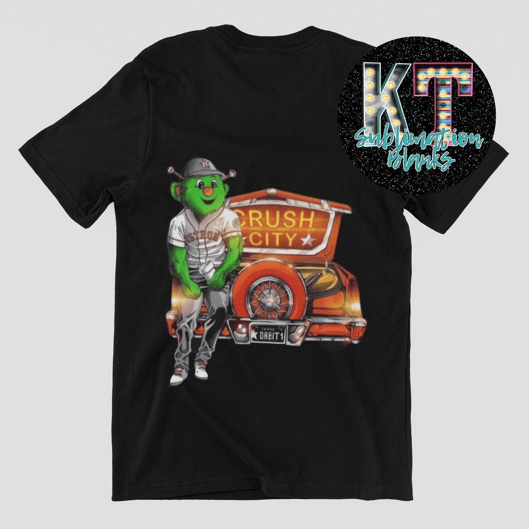 Astros Baseball Mascot DTF, ready to press - KT SUBLIMATION, DTF AND MORE LLC
