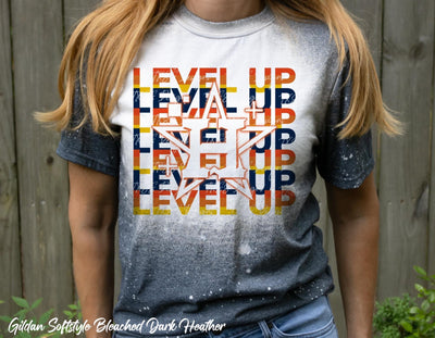 Astros Level Up DTF, Ready to press transfer - KT SUBLIMATION, DTF AND MORE LLC
