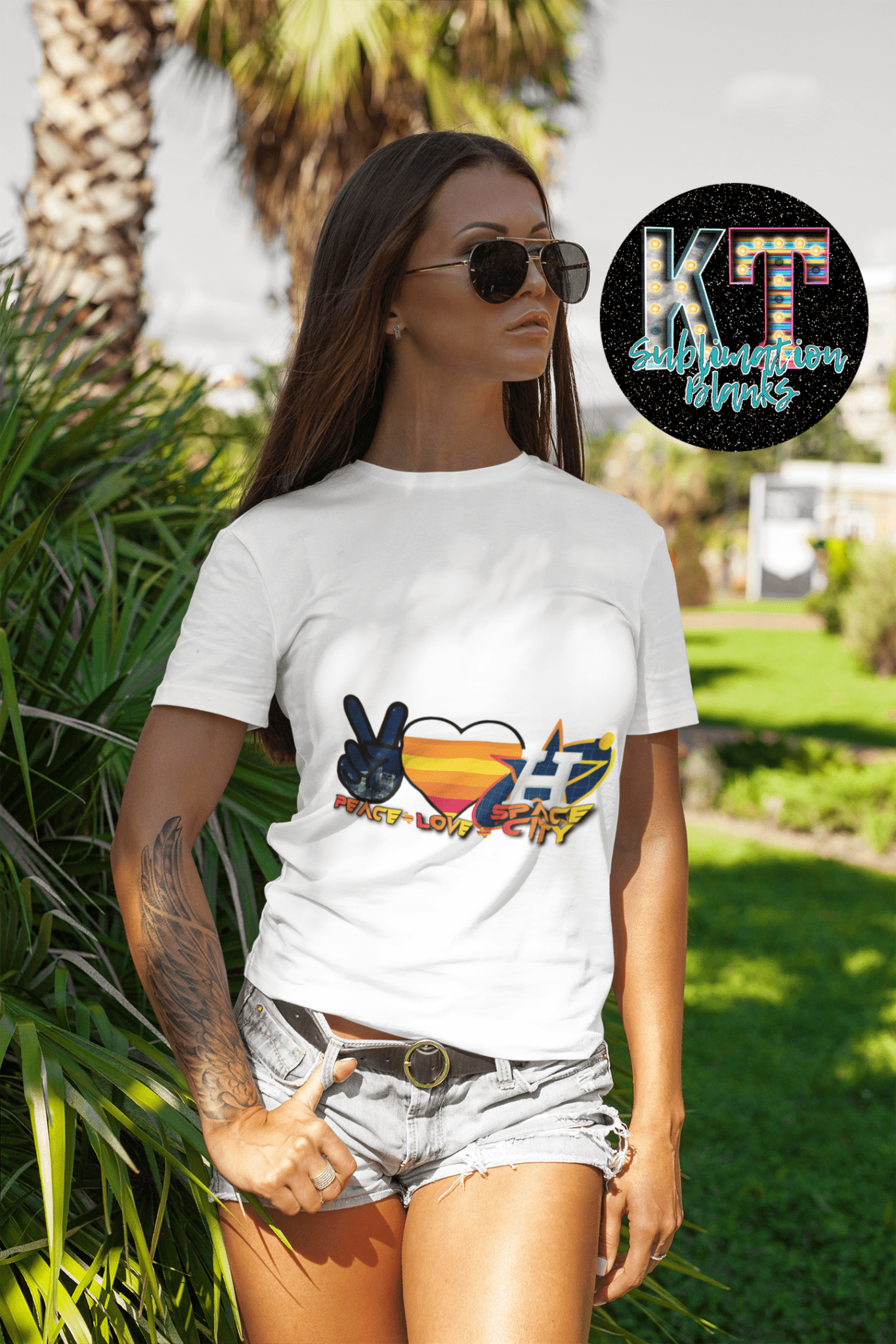 Astros Peace Love H DTF, Baseball DTF, ready to press transfer - KT SUBLIMATION, DTF AND MORE LLC