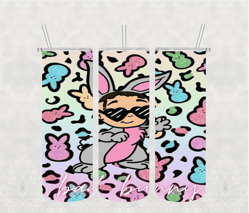 Bad Bunny 20oz Tumbler Sublimation Print - KT SUBLIMATION, DTF AND MORE LLC