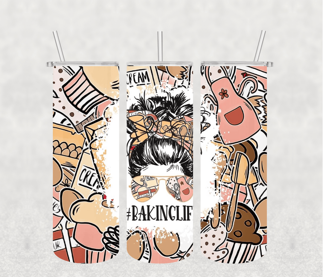 Baking Life 20oz Tumbler Sublimation Print - KT SUBLIMATION, DTF AND MORE LLC