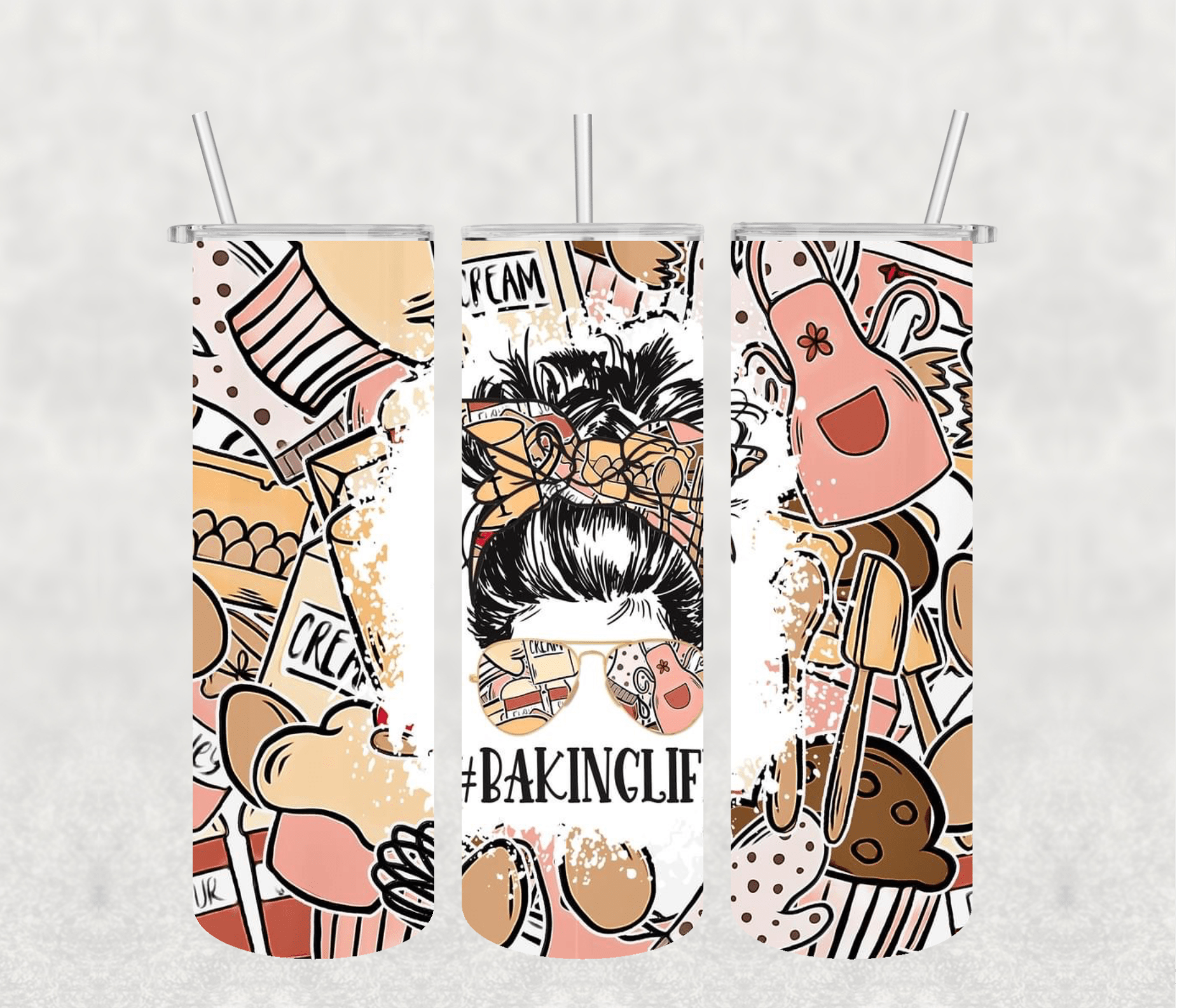 Baking Life 20oz Tumbler Sublimation Print