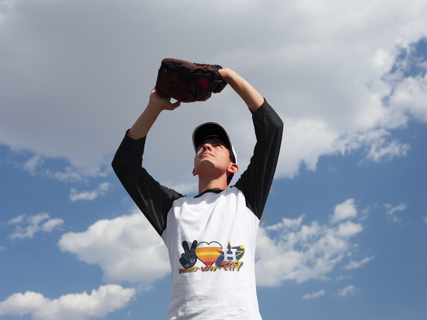 Peace Love Space City DTF, Baseball Direct to Film,