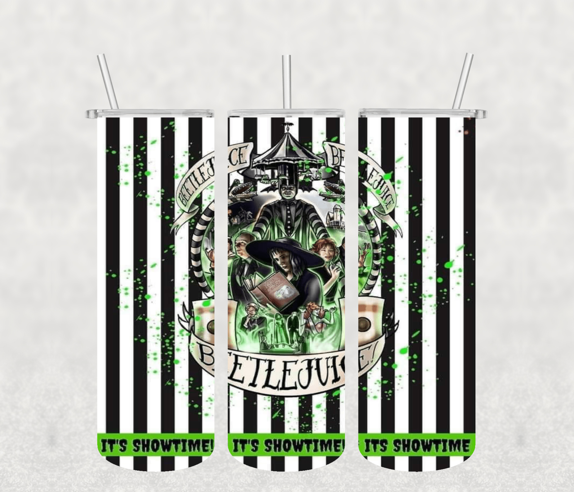 Beetlejuice 20oz Tumbler Sublimation Print
