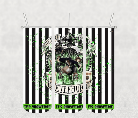 Beetlejuice 20oz Tumbler Sublimation Print - KT SUBLIMATION, DTF AND MORE LLC
